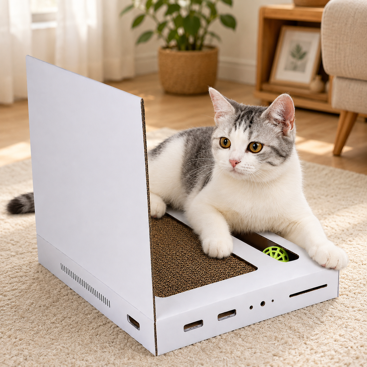 Game Machine Cat Scratch Board – Interactive Scratching Toy for Cats