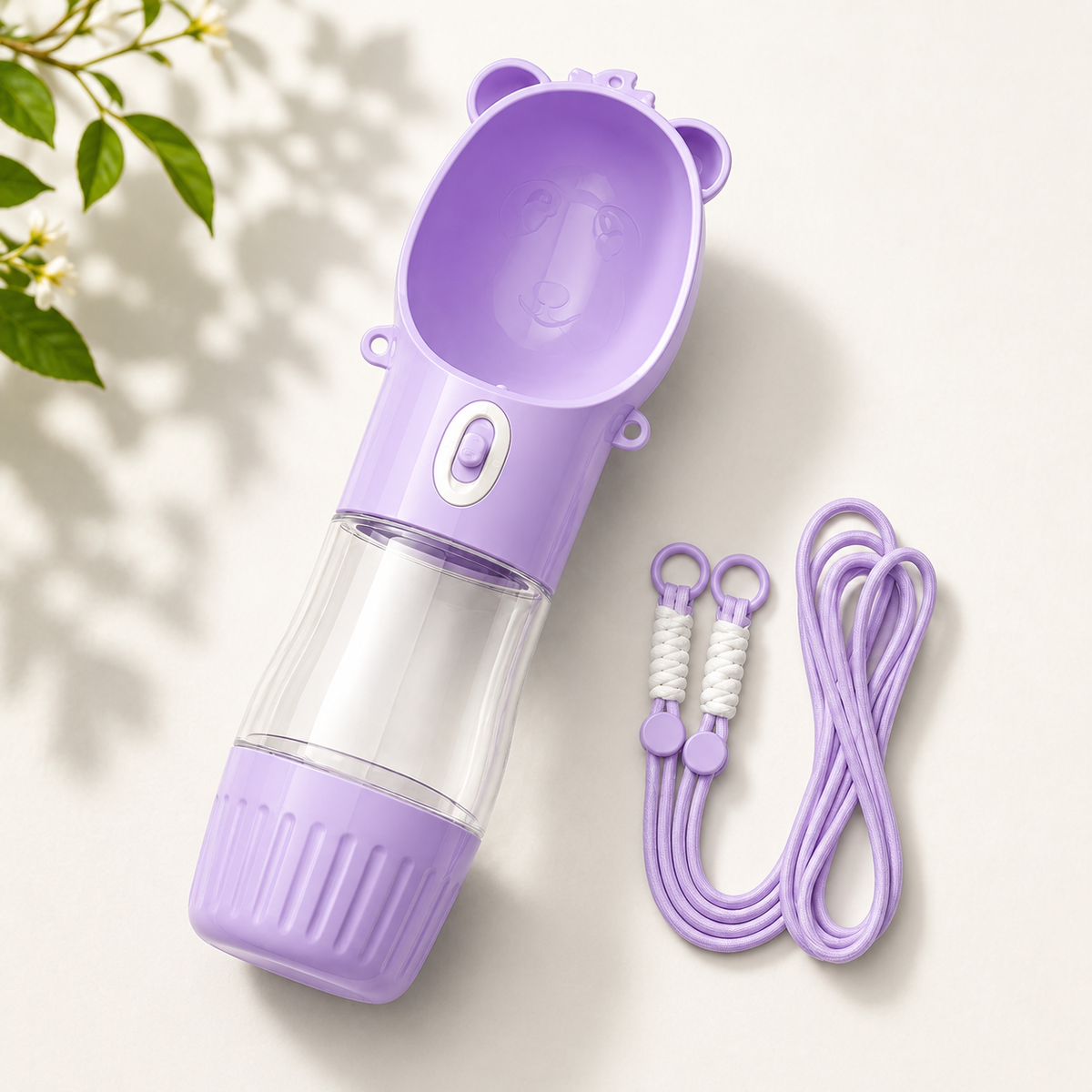 Keep Your Dog Hydrated Anywhere – 2-in-1 Portable Water Bottle with Bowl