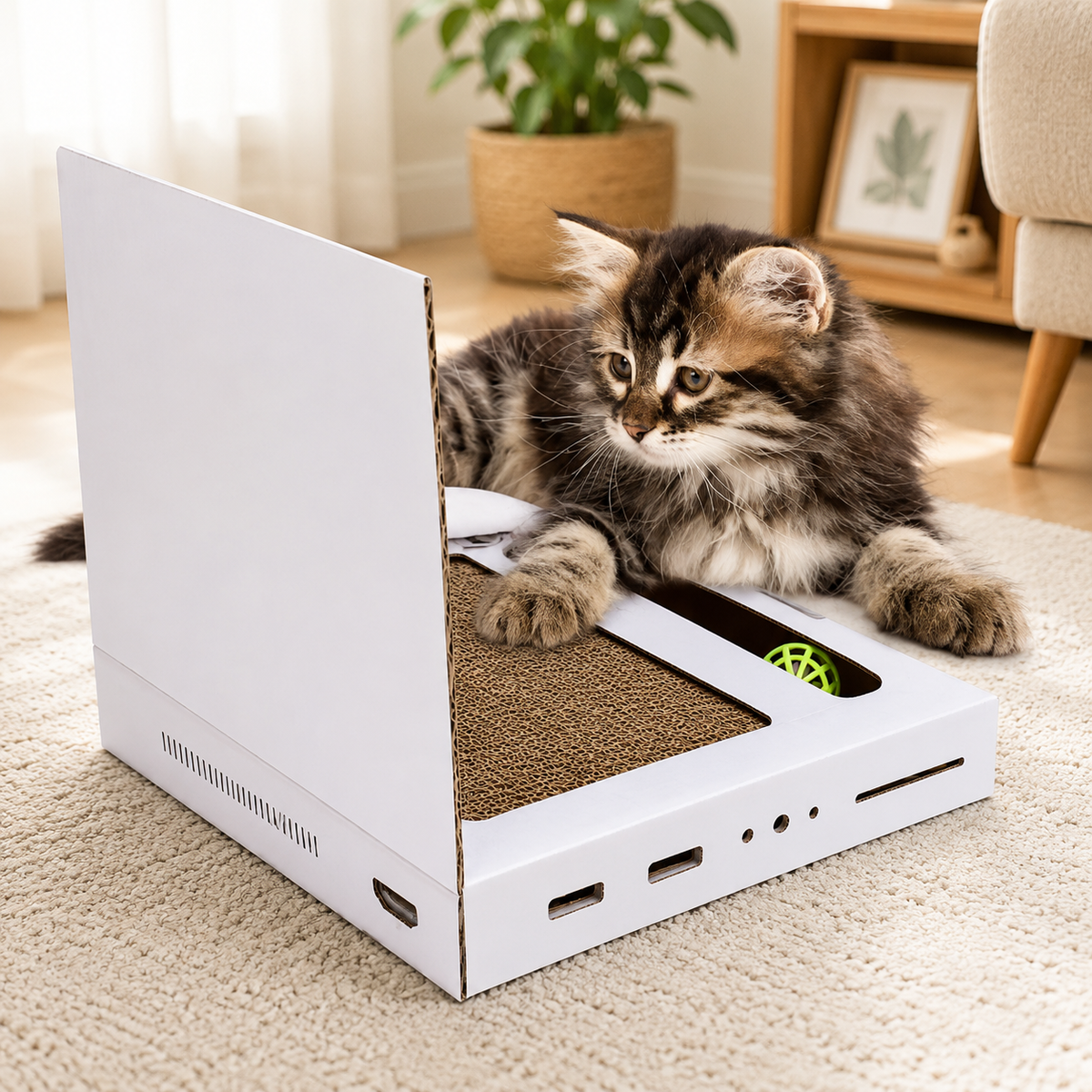 Game Machine Cat Scratch Board – Interactive Scratching Toy for Cats