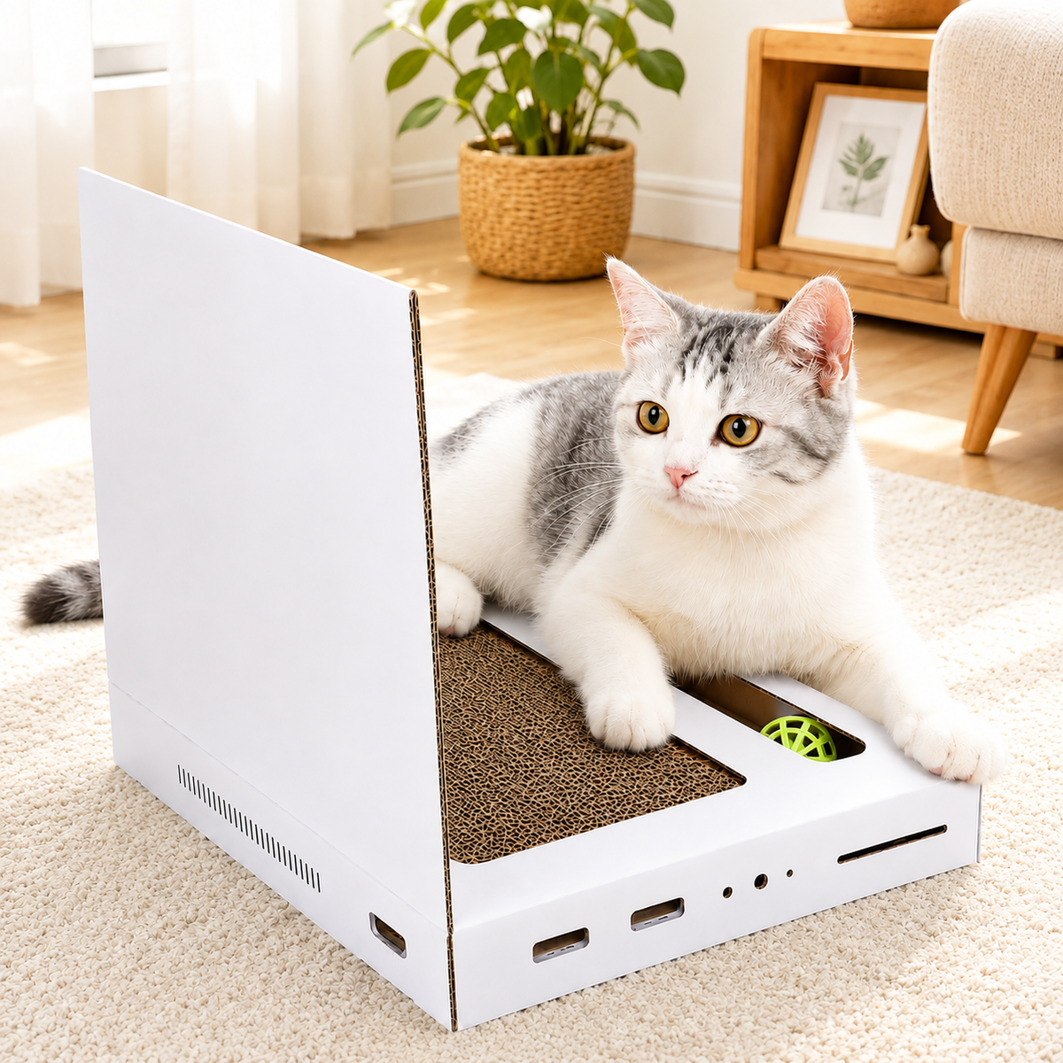 Game Machine Cat Scratch Board – Interactive Scratching Toy for Cats