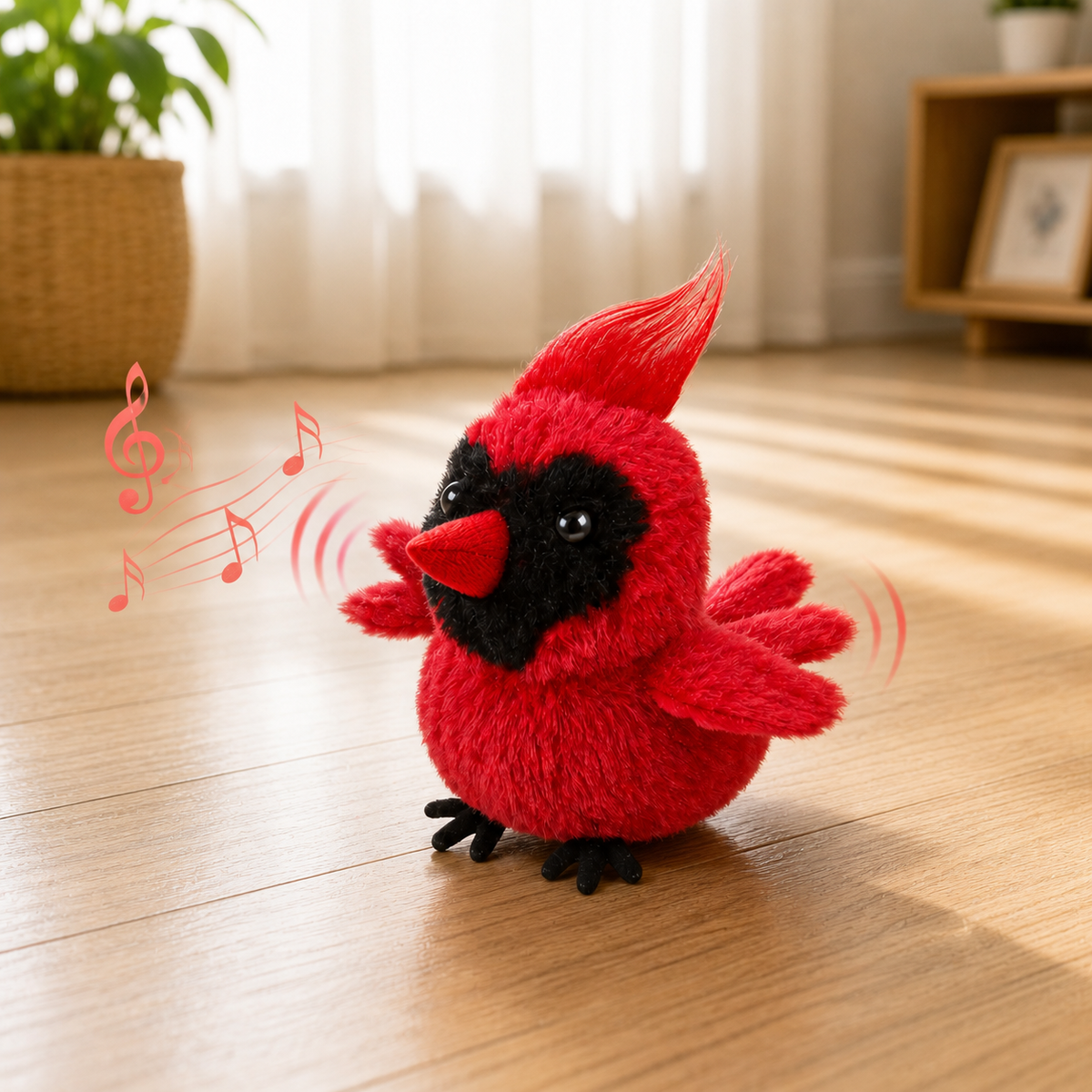 Interactive Flapping Bird Cat Toy – USB Rechargeable Plush Toy