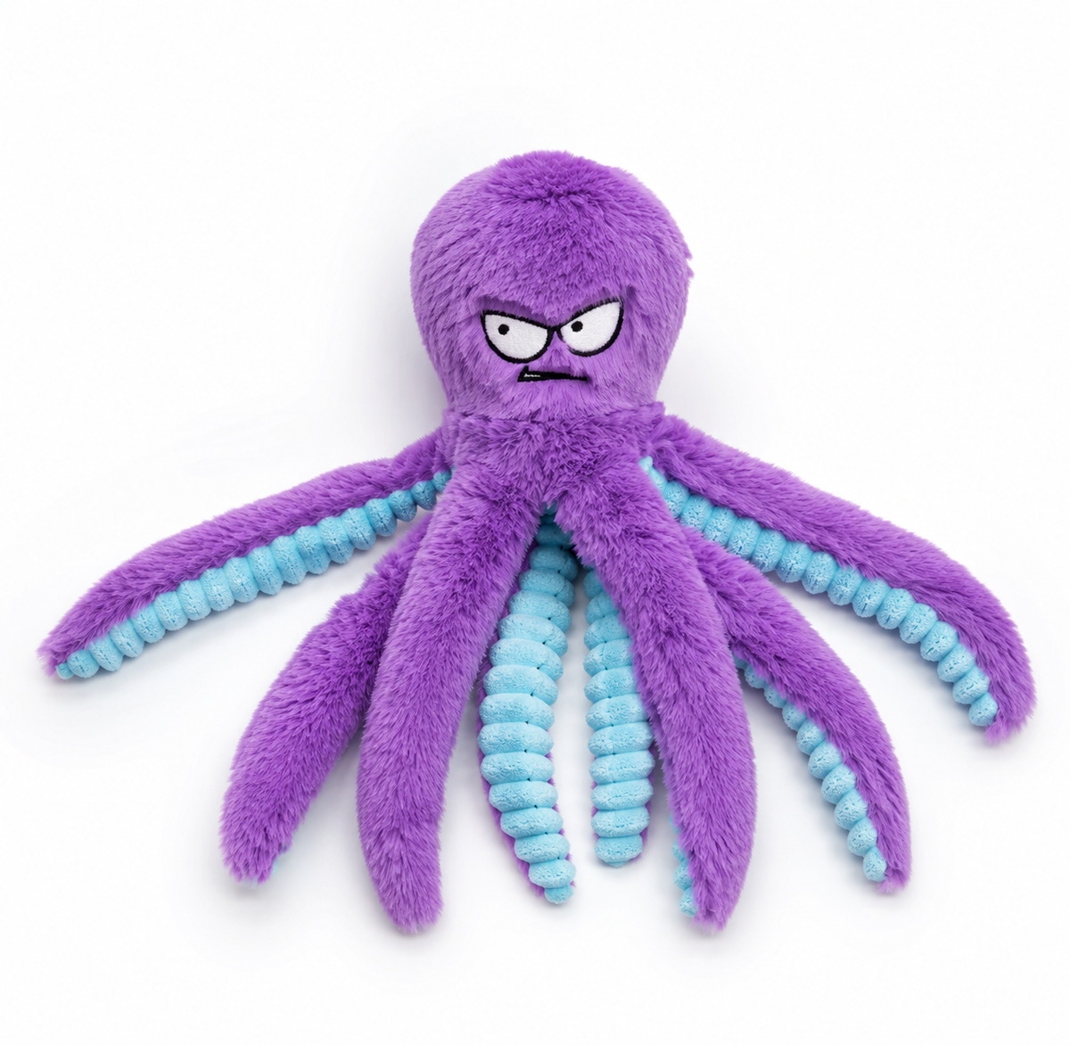 Interactive Squeaky Dog Chew Toy – Plush Tug & Crinkle Toy