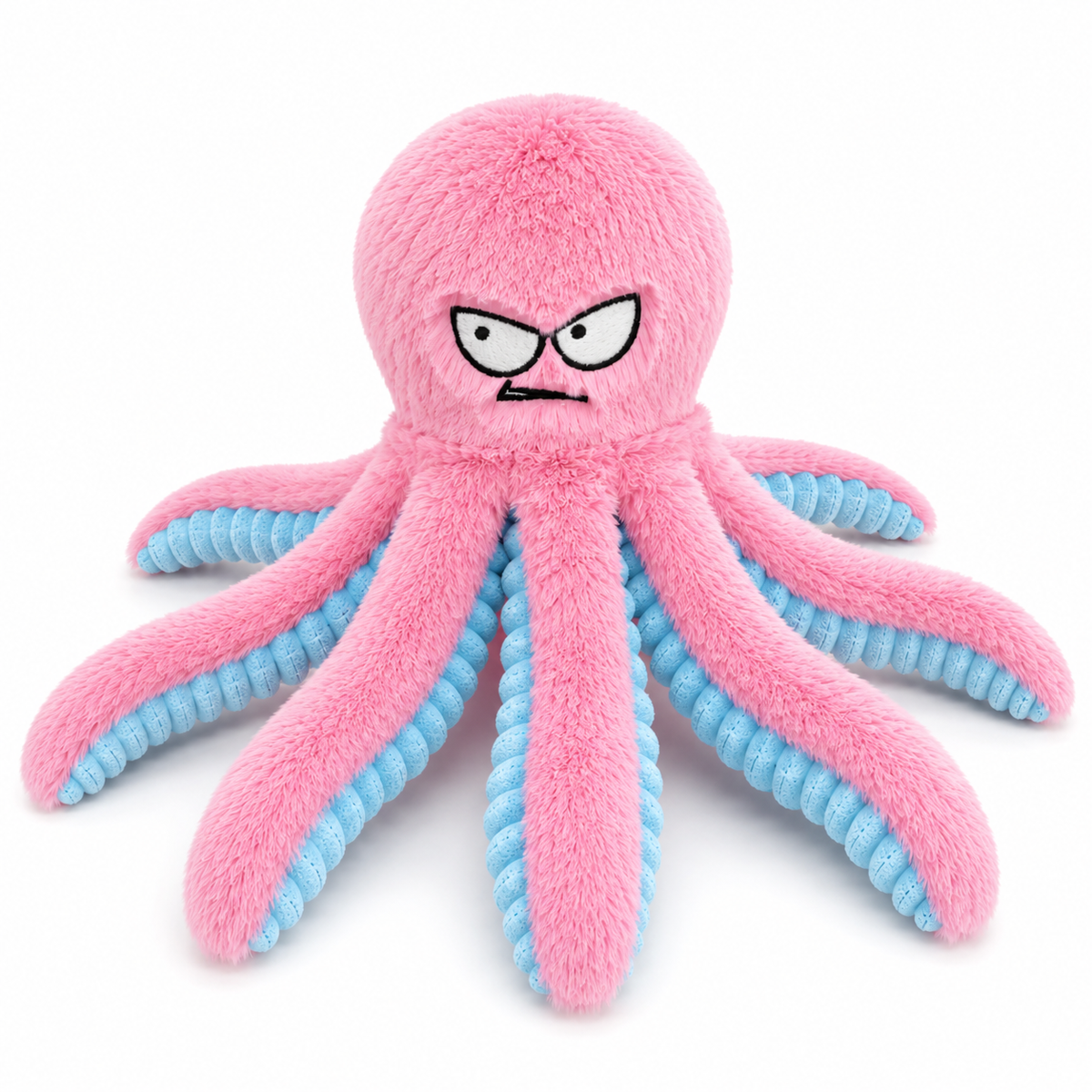 Interactive Squeaky Dog Chew Toy – Plush Tug & Crinkle Toy