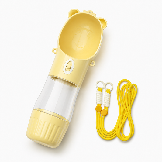Keep Your Dog Hydrated Anywhere – 2-in-1 Portable Water Bottle with Bowl