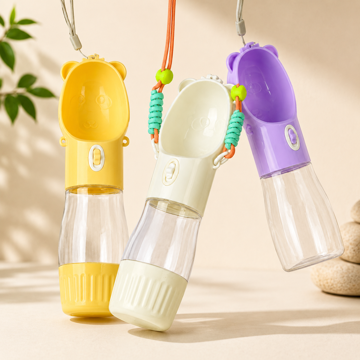 Keep Your Dog Hydrated Anywhere – 2-in-1 Portable Water Bottle with Bowl