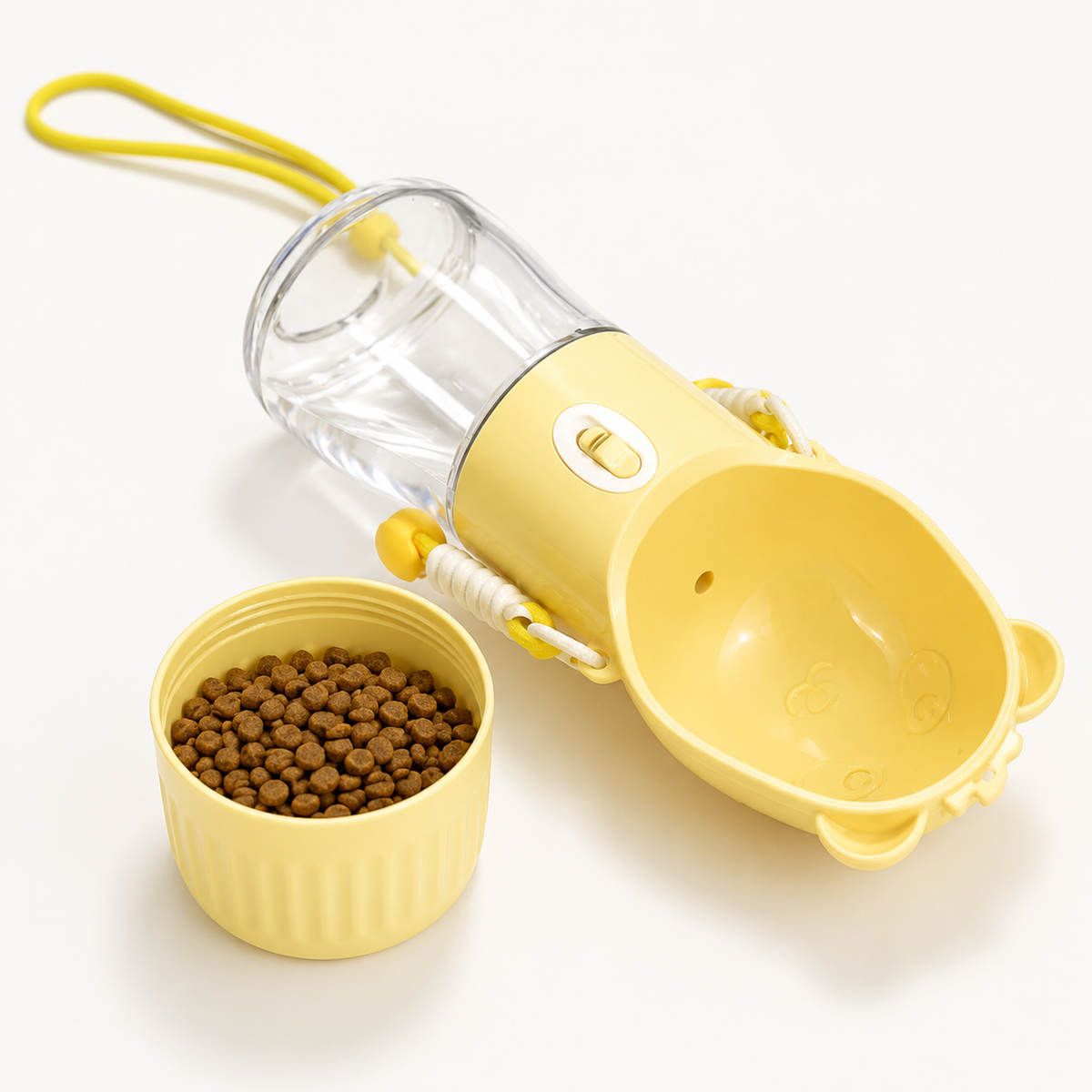 Keep Your Dog Hydrated Anywhere – 2-in-1 Portable Water Bottle with Bowl
