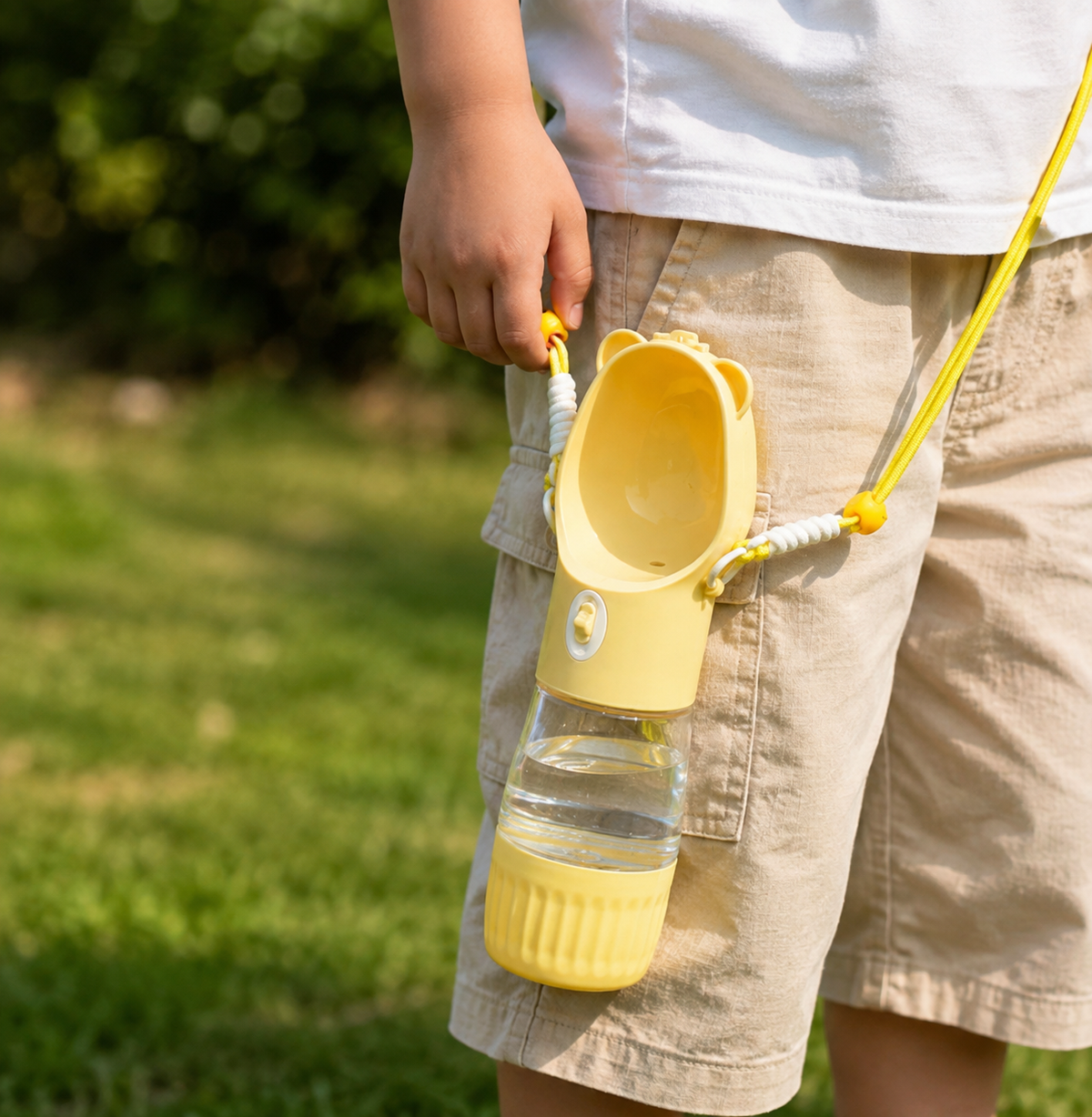 Keep Your Dog Hydrated Anywhere – 2-in-1 Portable Water Bottle with Bowl