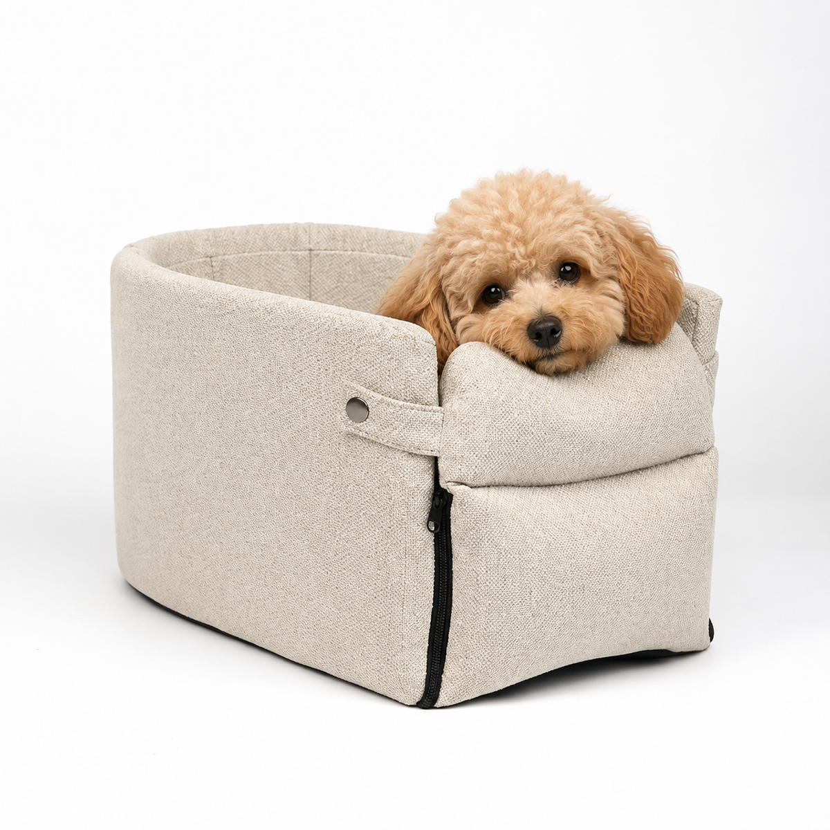 Keep Your Pet Comfortable on Every Ride – Portable Car Seat Bed for Small Dogs & Cats