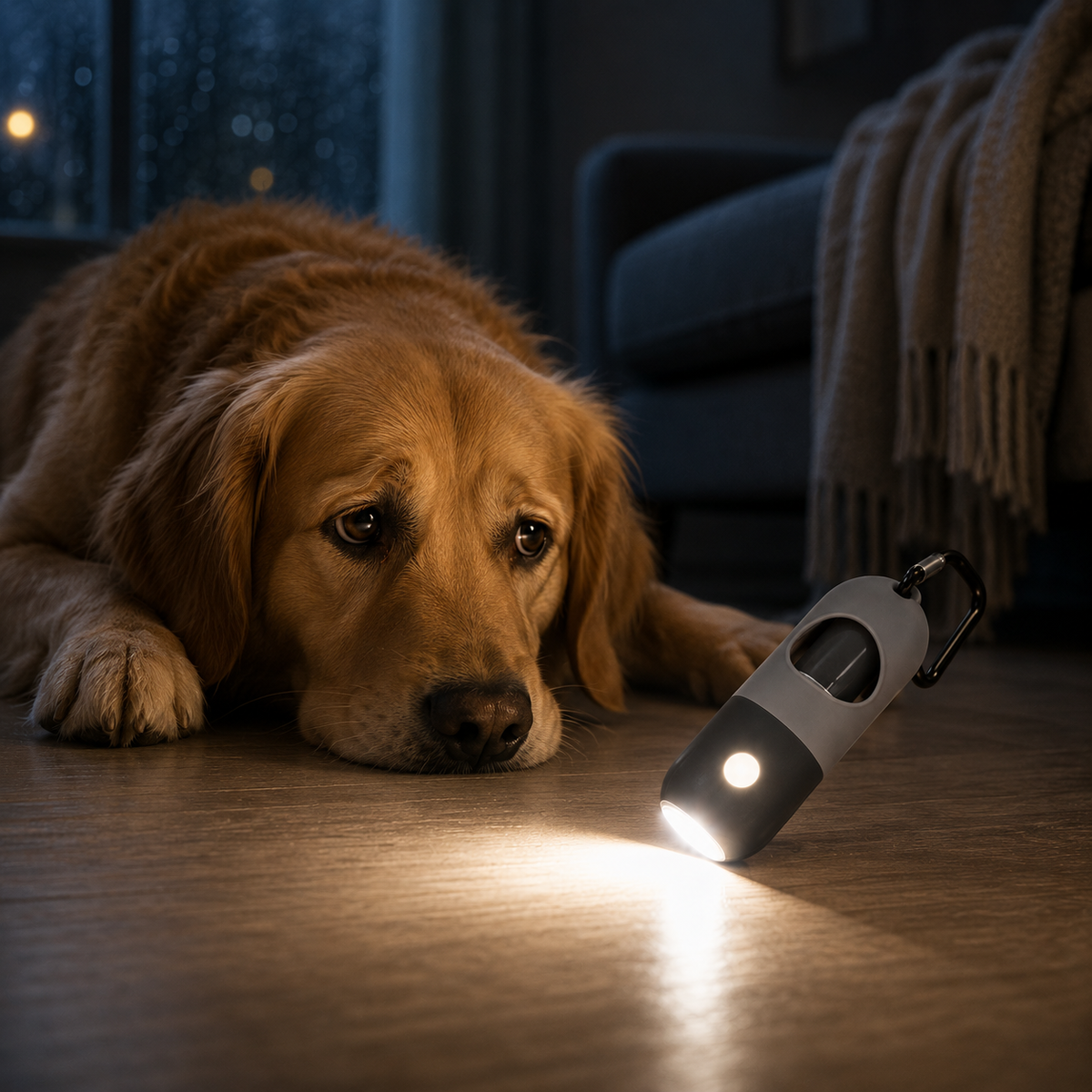 LED Pet Waste Bag Dispenser – Dog Poop Bag Holder with Night Light