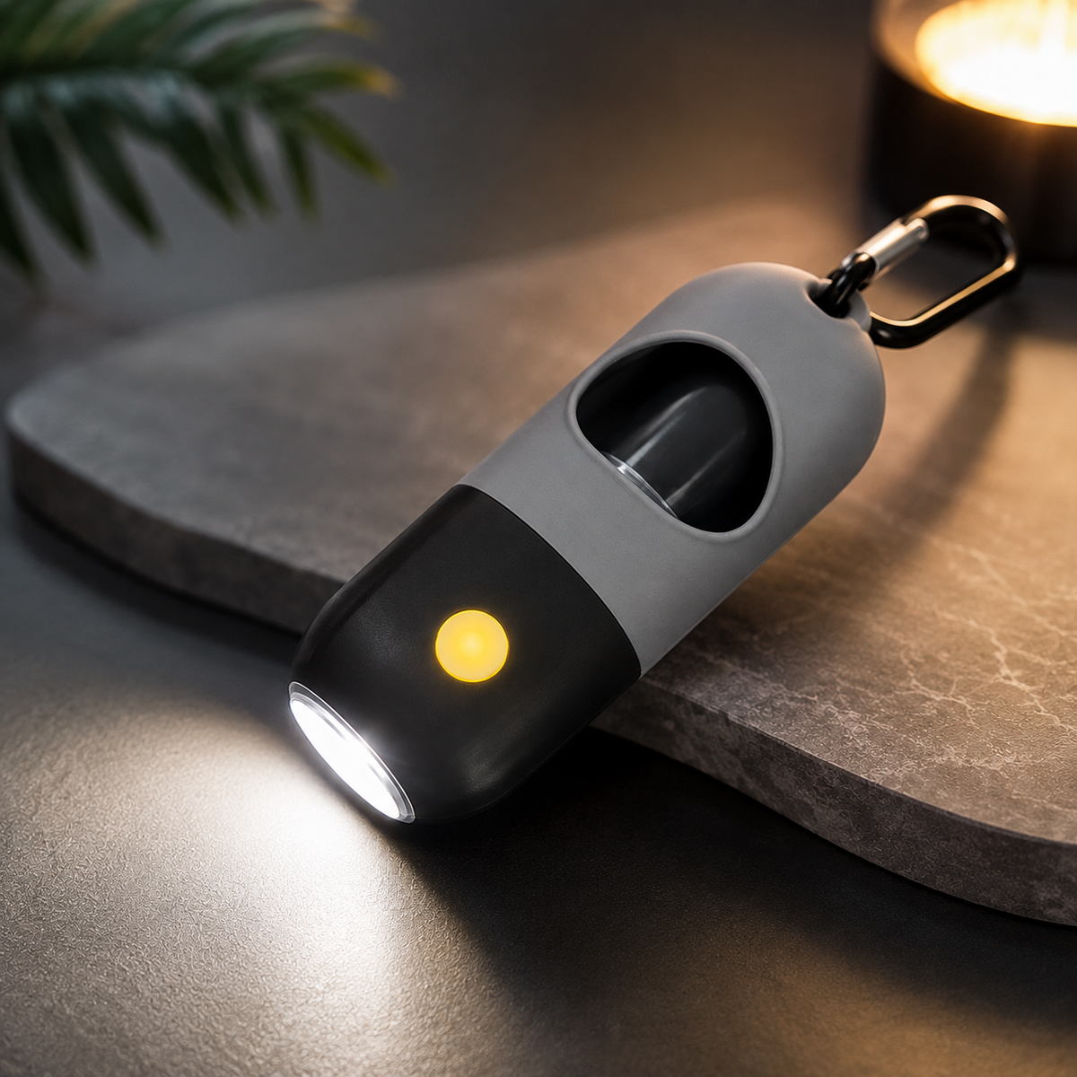 LED Pet Waste Bag Dispenser – Dog Poop Bag Holder with Night Light
