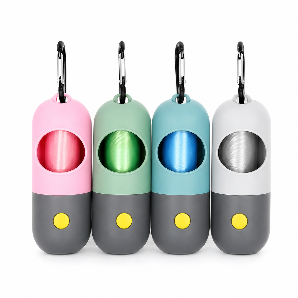 LED Pet Waste Bag Dispenser – Dog Poop Bag Holder with Night Light