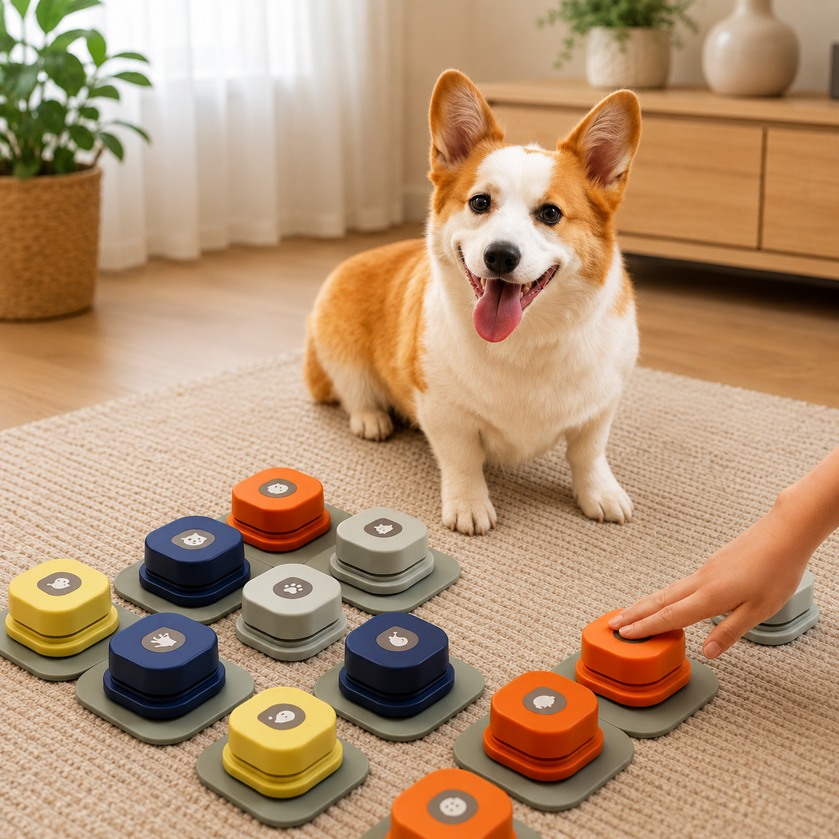 Pet Communication Button – Recordable Dog Talking Button for Training & Interactive Play