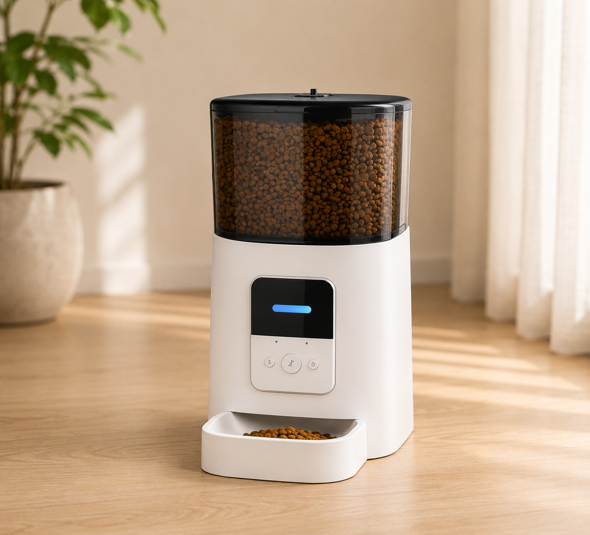 Smart Automatic Pet Feeder – Timed Food Dispenser for Dogs & Cats
