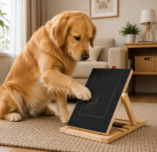 Wooden Dog Nail Scratch Board – Natural Nail File & Stress-Free Grooming Tool